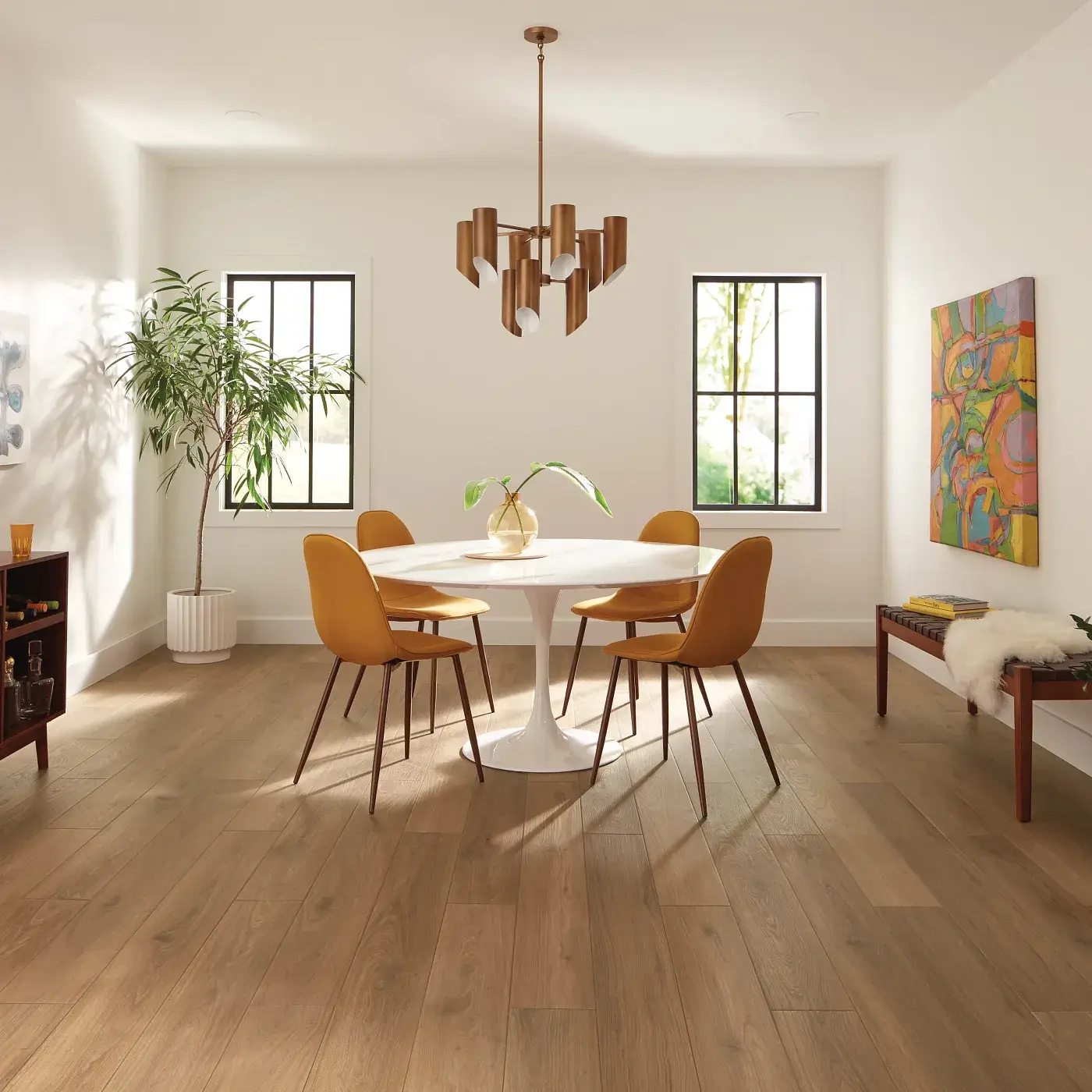 VV735_04026_ROOM COREtec Luxury Vinyl in a warm light brown wood | Donald E. McNabb Flooring